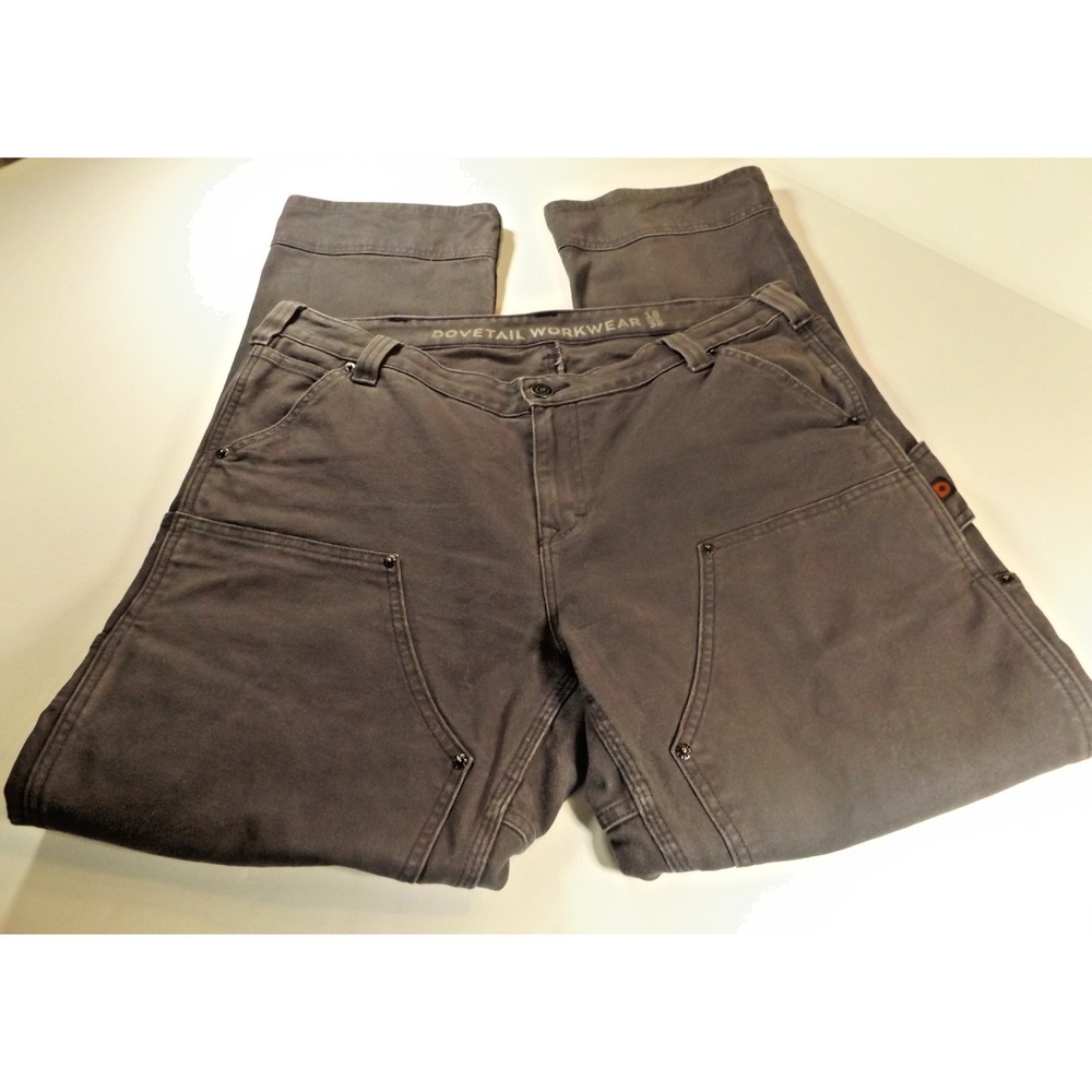 Dovetail Britt Utility Pant Double Knee Canvas Women Size 22 fits 38x31 Workwear